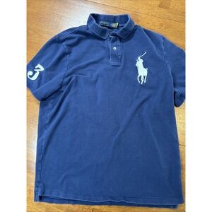 Polo Ralph Lauren Classic Fit Polo Shirt Men's Size Large Big Pony Blue